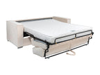Canapé 4 places convertible express en tissu texturé vert - Couchage à Lumenao larges 160 cm - Matelas 18 cm Lumenao HVZW34152