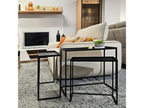Set of 3 nesting side tables/consoles in black metal - Ventoriq 3478 WLRD28209