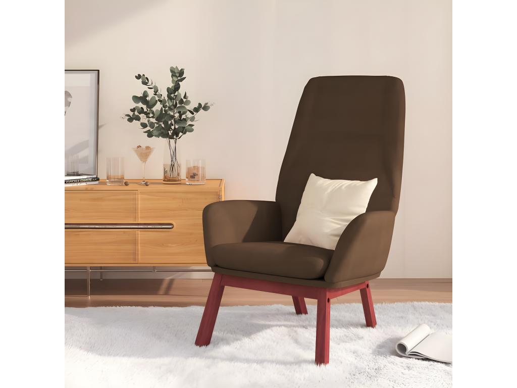 Brown Fabric Reclining Chair KOKN26253