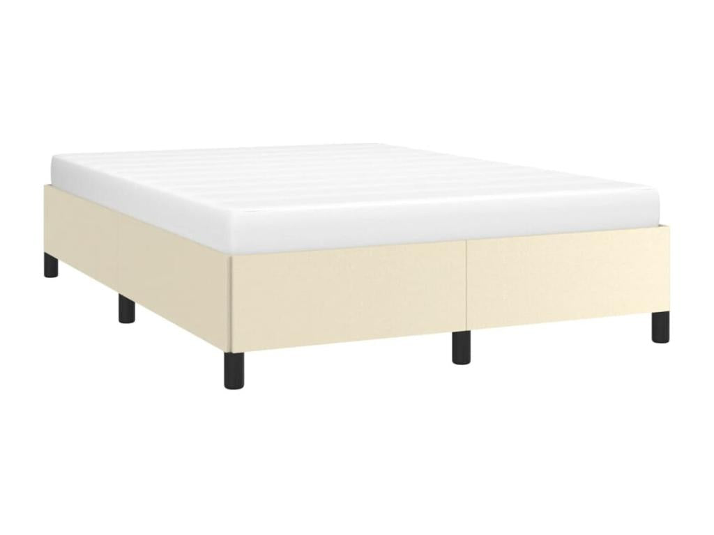 Cadre de lit sans matelas crème 140x200 cm similicuir GADO13198