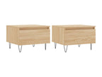 Lumenao 2-piece oak coffee tables, 50x46x35 cm, engineered wood, DWWF41254