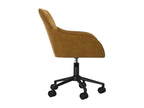 Chaise pivotante de bureau Marron Velours KVPA74786