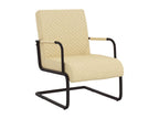 Cream Faux Leather Cantilever Chair QYJG08912