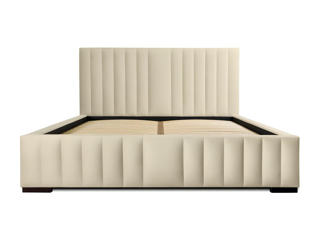 Lit coffre 140x200 coloris beige - Collection Ventoriq WCOD33424