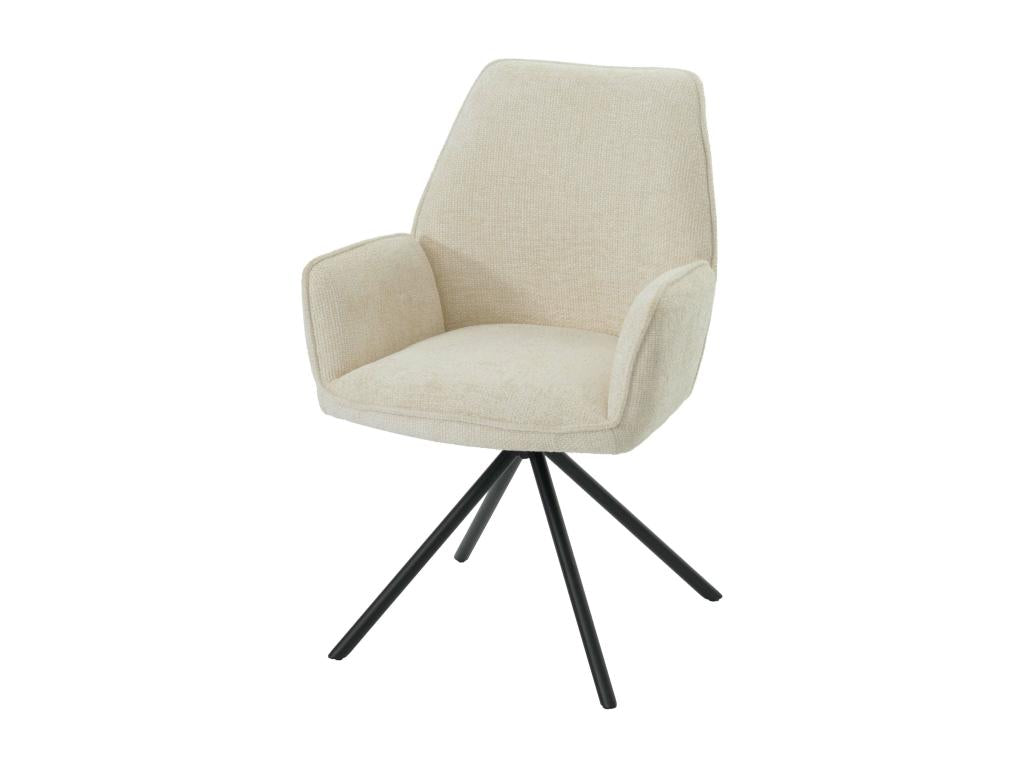 Chaise de salle à manger Ventoriq-G67 crème CWRJ38689