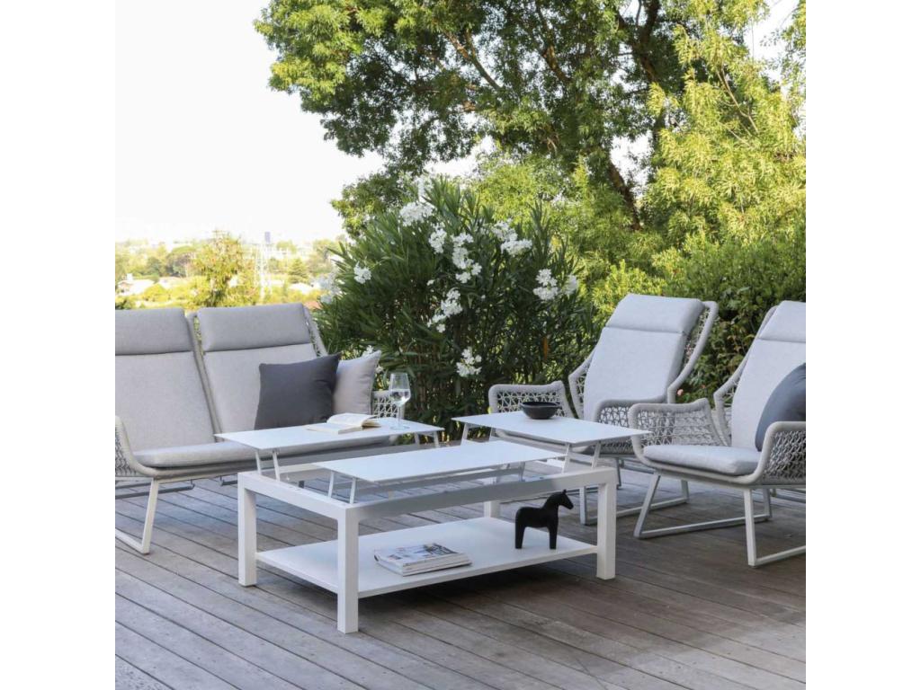 Table basse de jardin élévatrice en aluminium Ventoriq BPPX38402