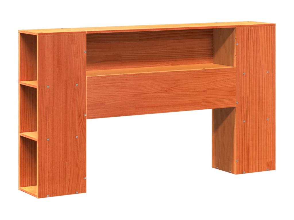 Cadre de lit sans matelas cire marron 120x190cm bois pin massif GSIQ48724