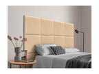 Ventoriq Tête de lit capitonnée en similicuir de qualité Ventoriqérieure composée de panneaux autocollants interchangeables beige 135 cm GLVL07219