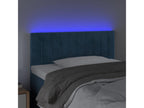 Tête de lit à LED Bleu foncé 100x5x78/88 cm Velours JBJY23168
