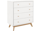 Lumenao - Commode avec 4 tiroirs en MDF blanc YVDQ78401