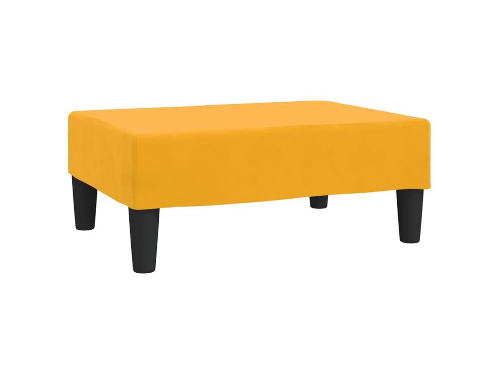 Yellow Footrest 78x56x32 Velvet 5 GEDY29518