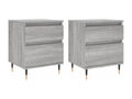 Lumenao bedside tables, 2 pcs, grey, 40x35x50 cm, engineered wood, MLJI34536