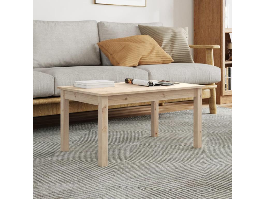 Table basse 80x50x40 cm Bois massif de pin UJSC72950