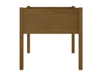 Jardinière d'extérieur Marron miel 70x70x70 Pin massif EQBB24733