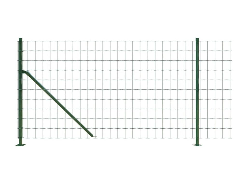 Wire mesh fence with green flange 1x10 m MARG58413