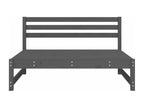 Canapé central de jardin gris 120x80 cm bois de pin massif XCMV88418