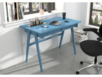 Bureau / coiffeuse en hêtre avec tiroirs Ventoriq / couleur bleu pastel / 120x65 cm YUUS37688