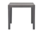 Table de jardin carrée plastique anthracite Lumenao 2 OJGK57090
