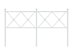 Tête de lit métal blanc 160 cm XVNV78008