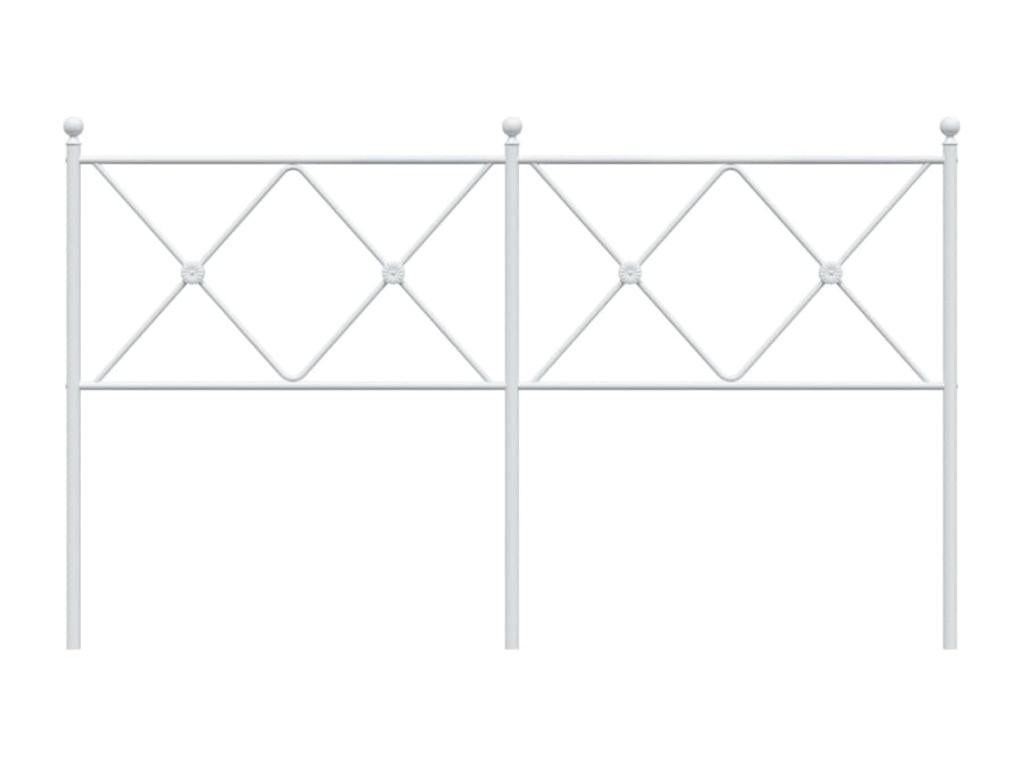 Tête de lit métal blanc 160 cm XVNV78008