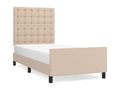 Cadre de lit avec tête de lit Cappuccino 80x200 cm Similicuir PYEY29618