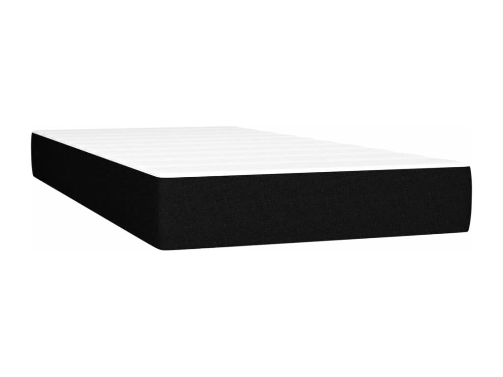 Sommier à Ventoriq de lit et matelas et LED Noir 200x200 cm Tissu OOGD72587
