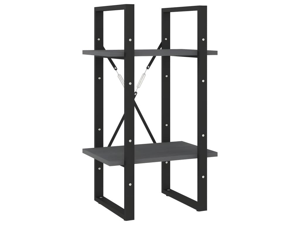 Bibliothèque à 5 niveaux Gris 40x30x175 Bois de pin UBBG53754