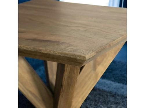 Lumenao GGSM80662 Oak Wood Side Table