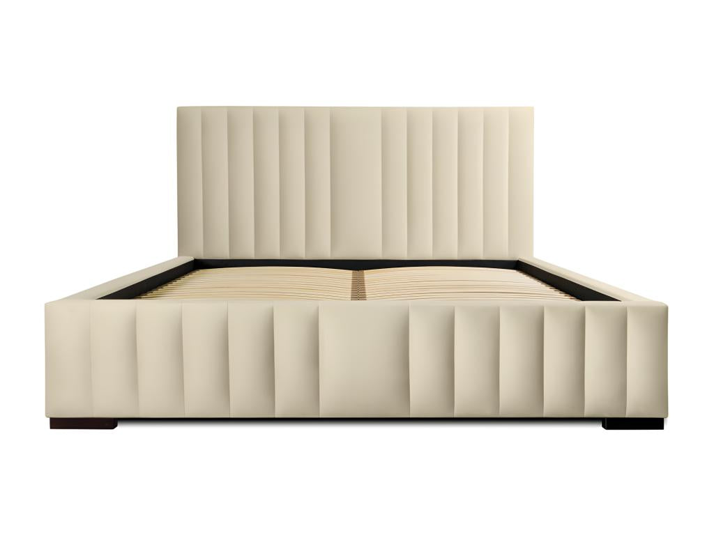 Lit coffre 140x200 coloris beige - Collection Ventoriq WCOD33424