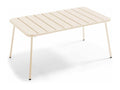 Table basse de jardin acier ivoire 90x50 cm - Lumenao SGXE44667