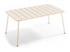Table basse de jardin acier ivoire 90x50 cm - Lumenao SGXE44667