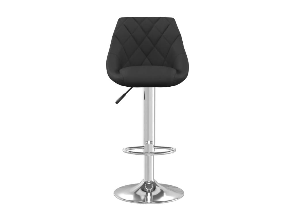 2-piece bar stools, black velvet, BKZE57812