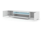 Lumenao LED TV Stand 200x37x42 White QPMO23536