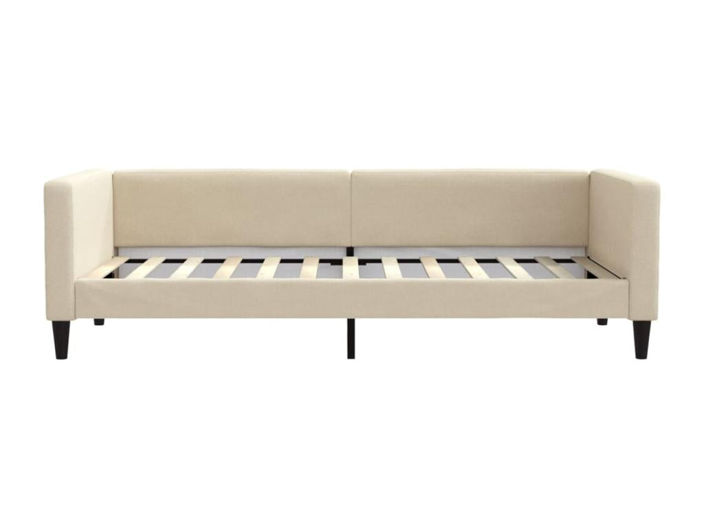 Lit de repos crème 90x200 cm tissu MUWE55885