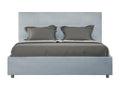 Lumenao microfiber upholstered bed - Light blue - 120x190 - Optional storage box KFAH34780