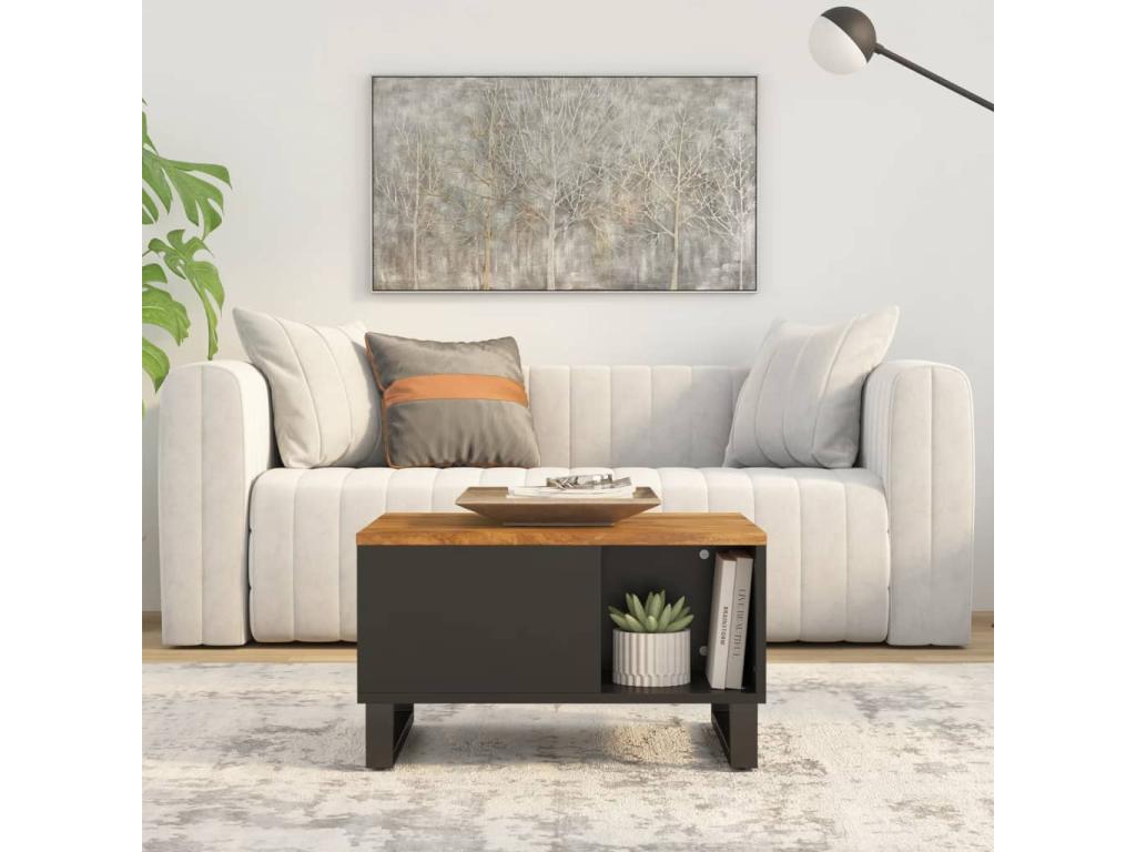 Table basse 60x50x35 bois de manguier massif PYHV49319