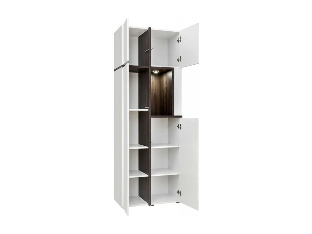 Bibliothèque Design LED Lumenao 195cm Blanc KNHD87563