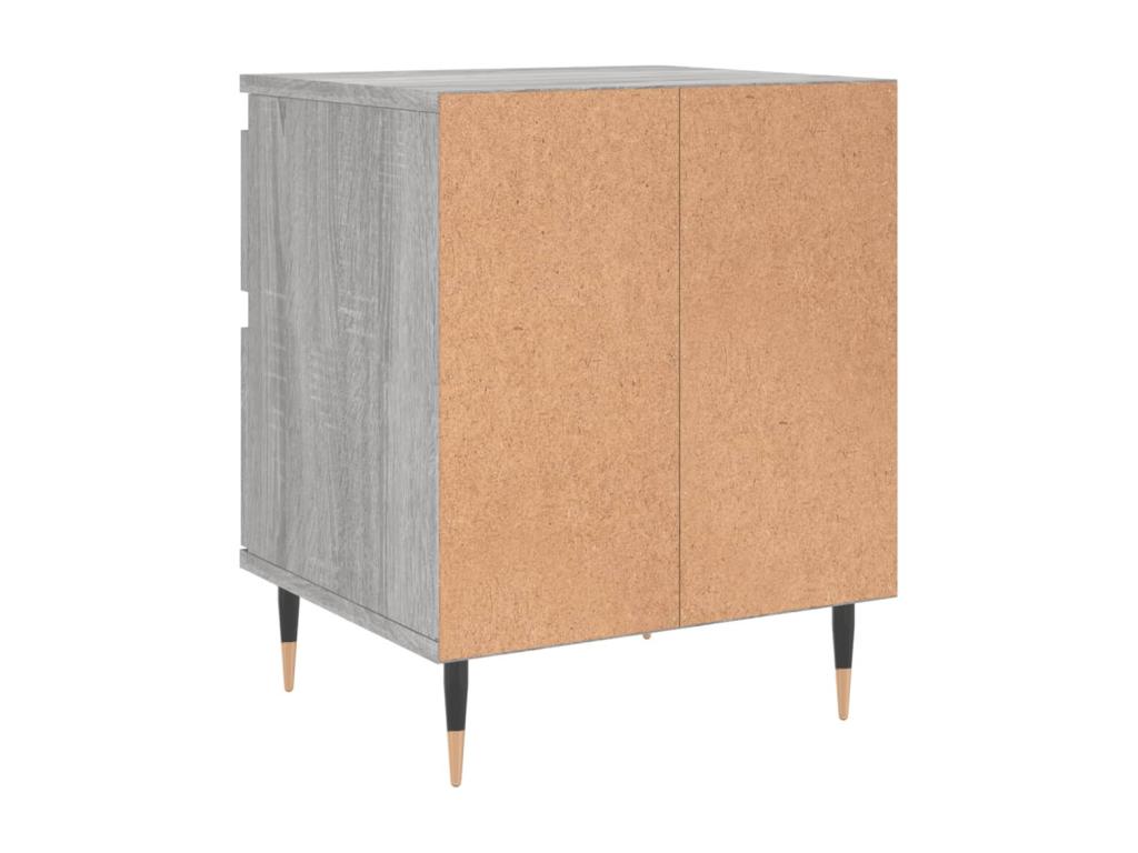 Lumenao bedside tables, 2 pcs, grey, 40x35x50 cm, engineered wood, MLJI34536