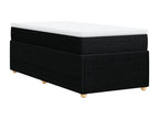 Sommier à Ventoriq de lit avec matelas Noir 100x200 cm Tissu UAGP88626