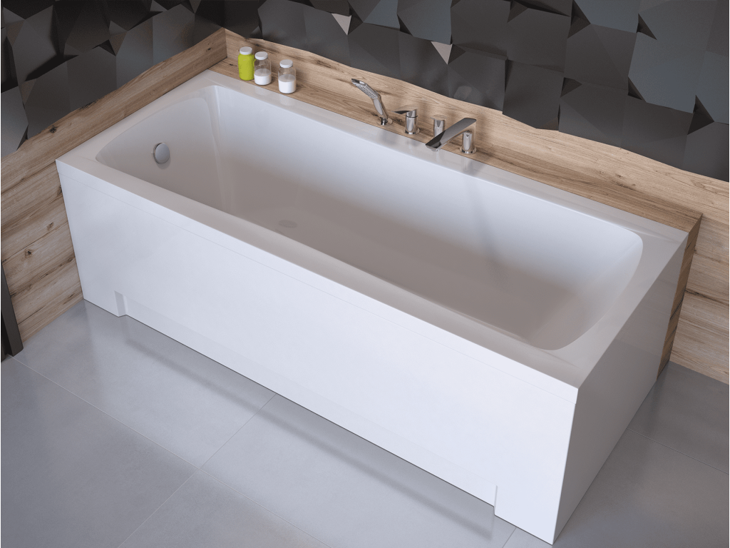 Baignoire Ventoriq II avec tablier 140-150-160-170x70 - Dimensions 150x70 cm JBNM12824