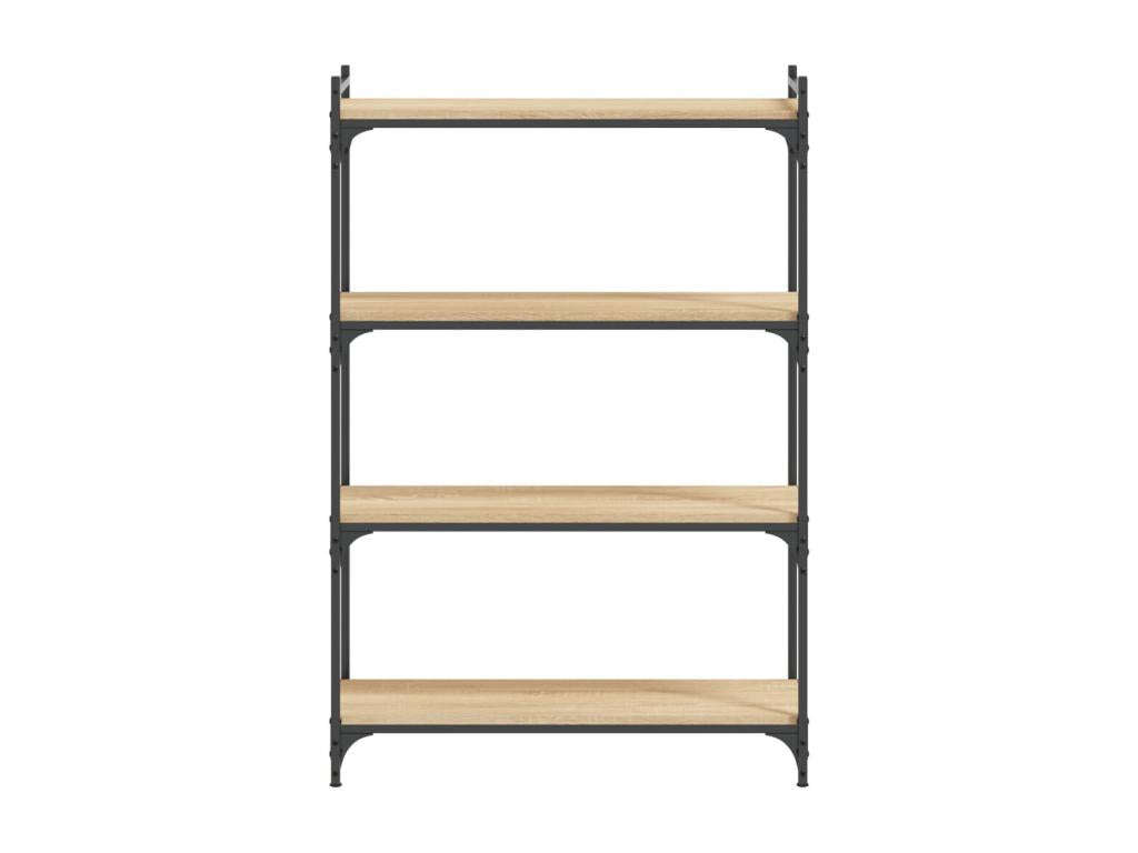 Bibliothèque à 4 niveaux chêne Ventoriq 80x30x120 cm KFYK28598