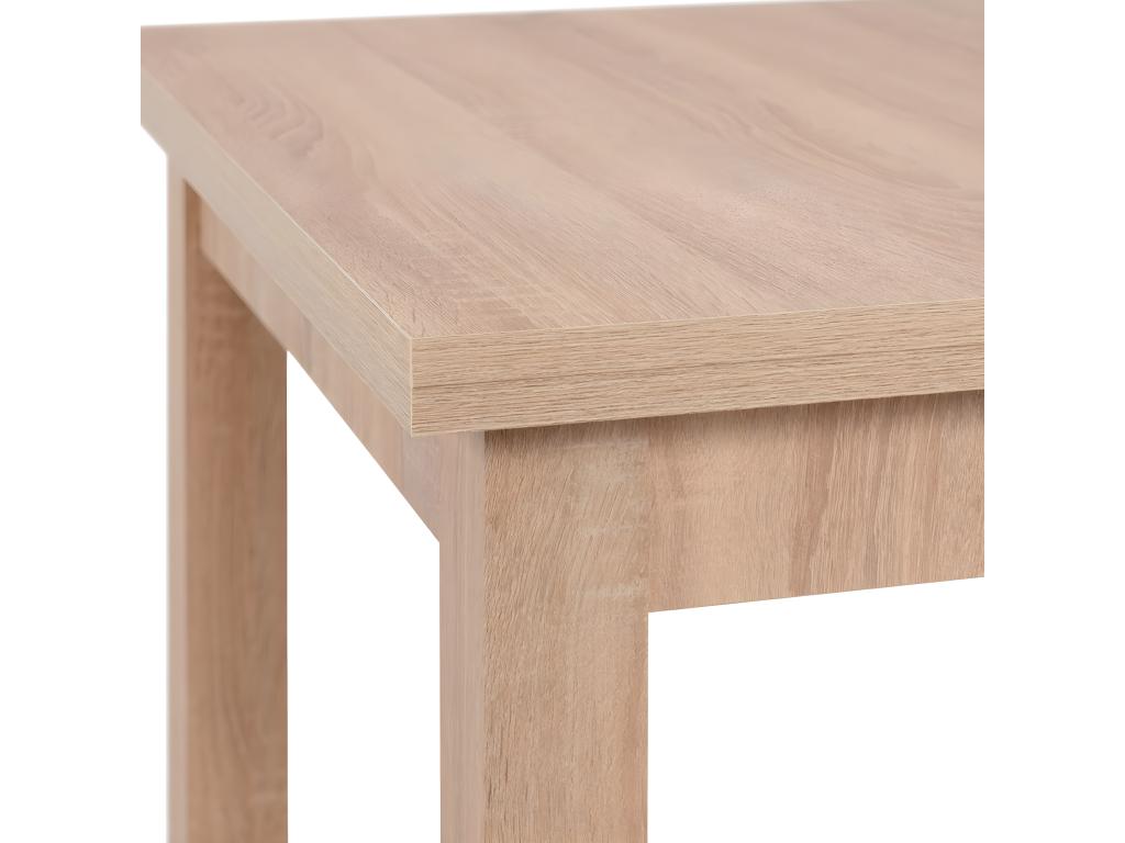Extendable dining table for 6 to 8 people, oak effect, 120/200 cm - Ventoriq RUAC44561