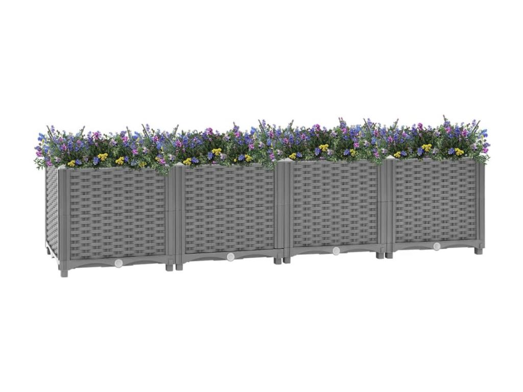 Lit surélevé 160x40x38 cm Polypropylène AEJB61033