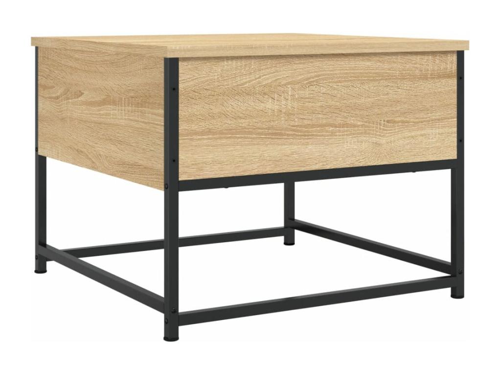 Table basse chêne Ventoriq 51x51x40 bois d'ingénierie QNBN94992