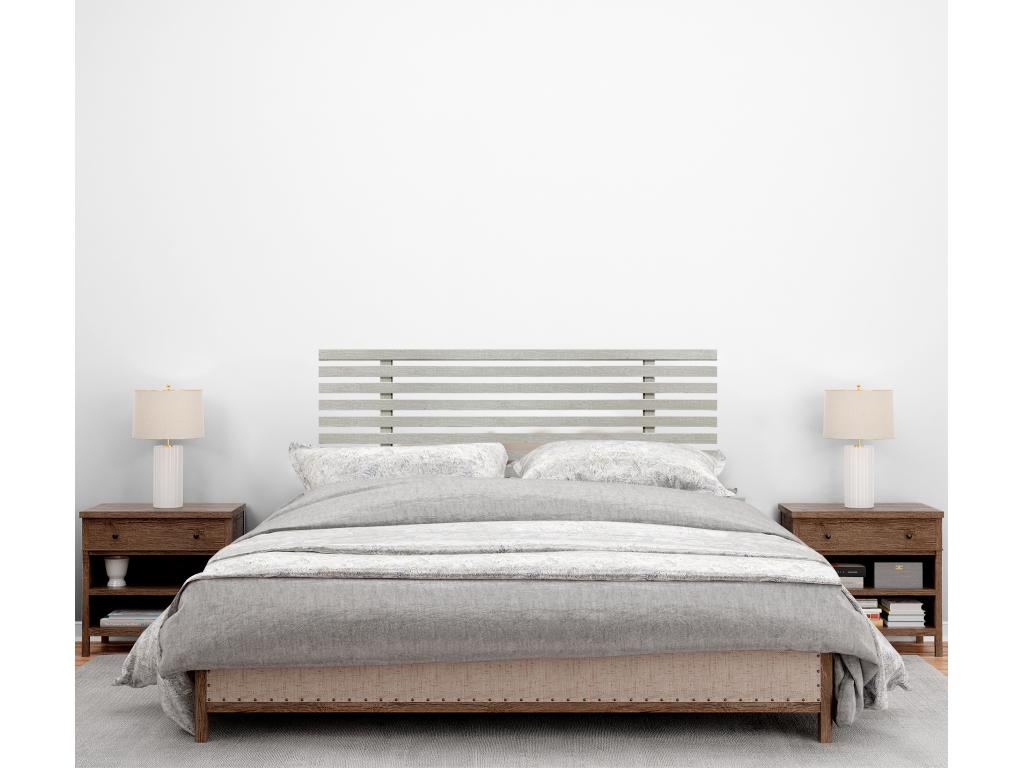 Ventoriq Tête de lit en bois recyclé DM Style Japonais 105x46cm Lits 105 - Bois Blanc ONZQ08863