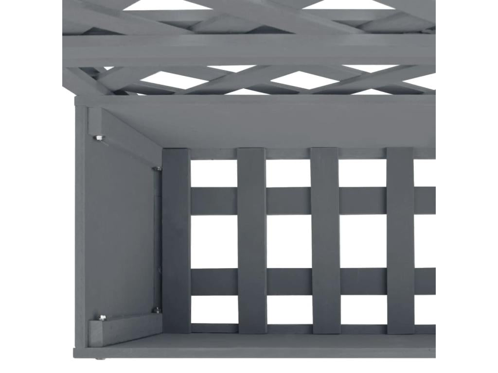 Jardinières en treillis 2 pcs Gris 65x33x135 Lumenao NOTN99797