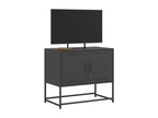 Meuble TV noir 68.5x39x60.5 cm acier PATZ84908