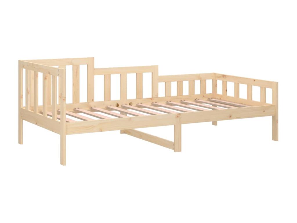 Lit de jour 90x200 cm Bois de pin massif ZZOB57198