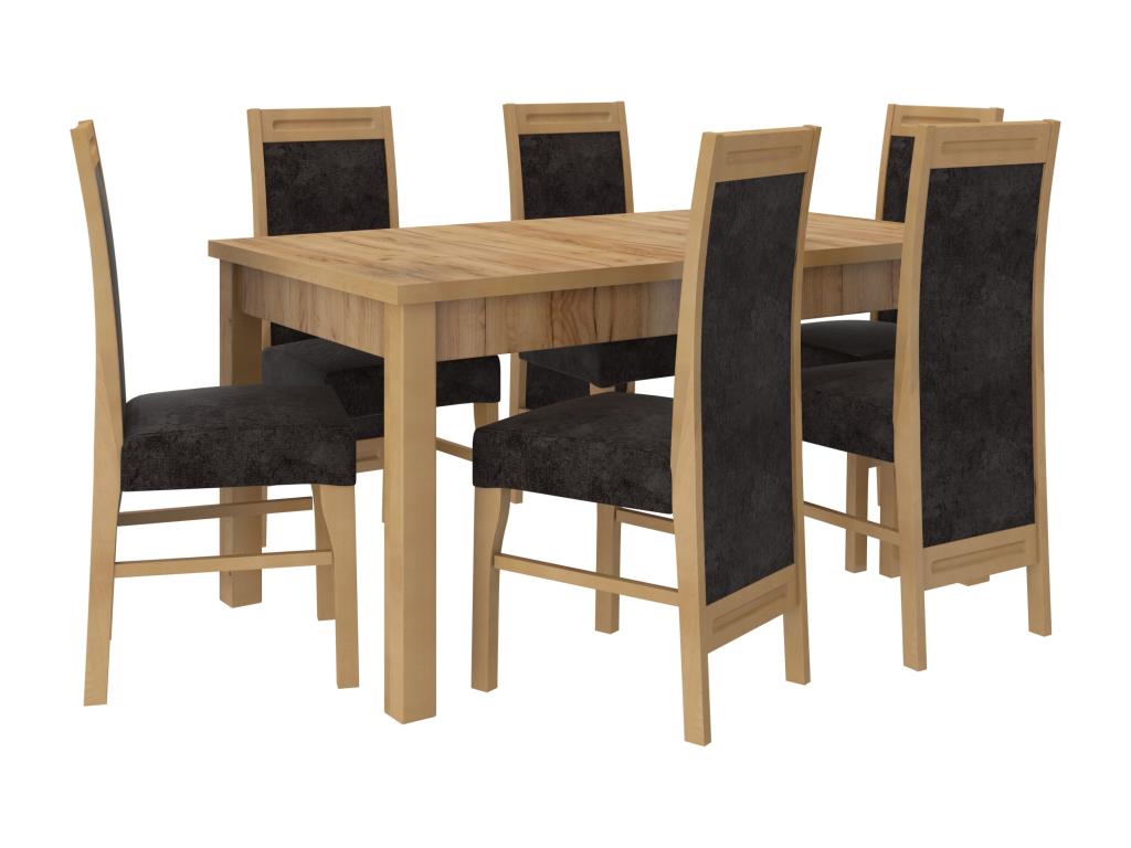 Chaise bois de hêtre clair et tissu au choix Lumenao-Tissu 27116 ZZCI66530