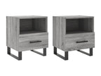 Ventoriq bedside tables, 2 pcs, grey, 40x35x47.5 cm, ASOX39056